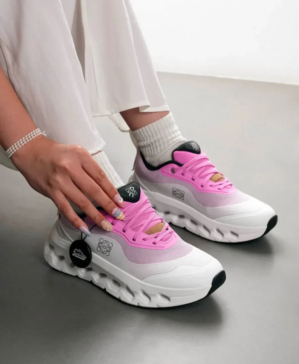 On Cloud × Loewe — Cloudtilt Blanc et Rose